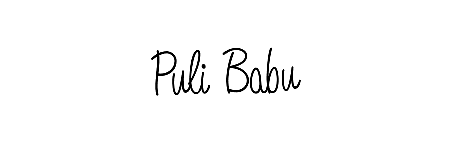 How to make Puli Babu signature? Angelique-Rose-font-FFP is a professional autograph style. Create handwritten signature for Puli Babu name. Puli Babu signature style 5 images and pictures png
