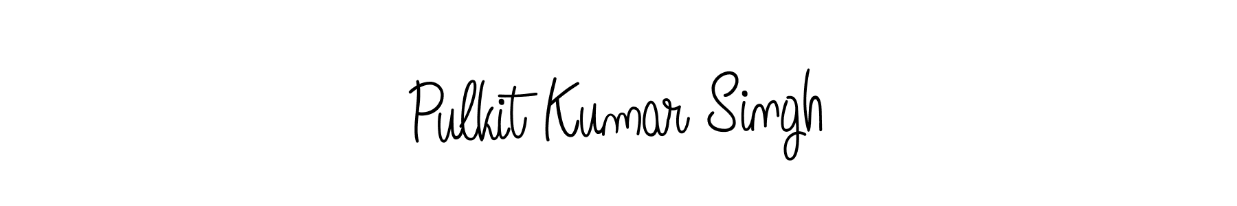 The best way (Angelique-Rose-font-FFP) to make a short signature is to pick only two or three words in your name. The name Pulkit Kumar Singh include a total of six letters. For converting this name. Pulkit Kumar Singh signature style 5 images and pictures png
