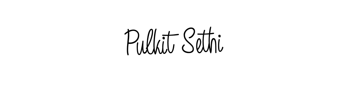 How to make Pulkit Sethi name signature. Use Angelique-Rose-font-FFP style for creating short signs online. This is the latest handwritten sign. Pulkit Sethi signature style 5 images and pictures png
