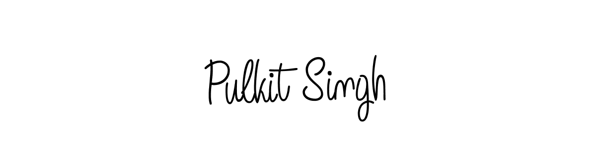 Make a beautiful signature design for name Pulkit Singh. With this signature (Angelique-Rose-font-FFP) style, you can create a handwritten signature for free. Pulkit Singh signature style 5 images and pictures png