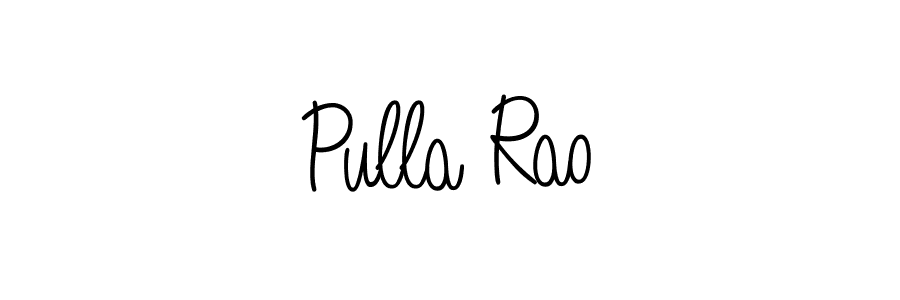 Design your own signature with our free online signature maker. With this signature software, you can create a handwritten (Angelique-Rose-font-FFP) signature for name Pulla Rao. Pulla Rao signature style 5 images and pictures png