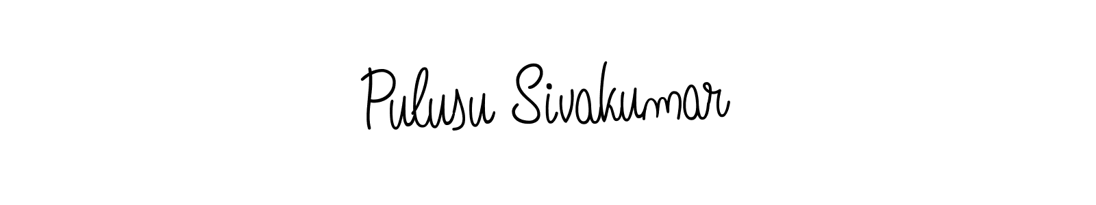 How to Draw Pulusu Sivakumar signature style? Angelique-Rose-font-FFP is a latest design signature styles for name Pulusu Sivakumar. Pulusu Sivakumar signature style 5 images and pictures png