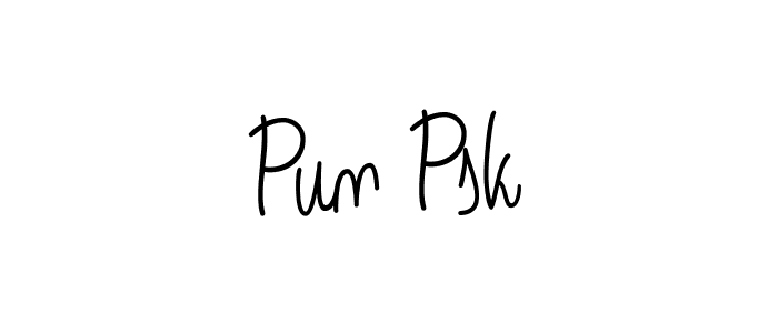 How to make Pun Psk signature? Angelique-Rose-font-FFP is a professional autograph style. Create handwritten signature for Pun Psk name. Pun Psk signature style 5 images and pictures png