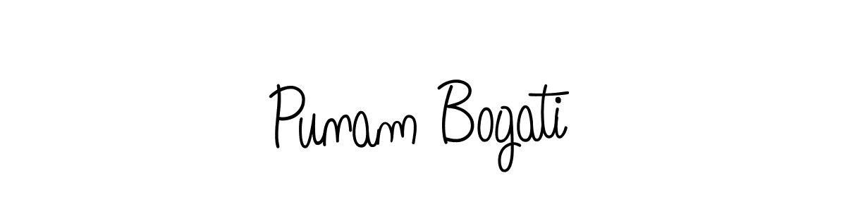 Angelique-Rose-font-FFP is a professional signature style that is perfect for those who want to add a touch of class to their signature. It is also a great choice for those who want to make their signature more unique. Get Punam Bogati name to fancy signature for free. Punam Bogati signature style 5 images and pictures png