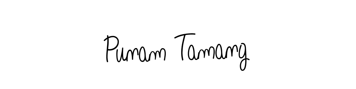 How to make Punam Tamang signature? Angelique-Rose-font-FFP is a professional autograph style. Create handwritten signature for Punam Tamang name. Punam Tamang signature style 5 images and pictures png