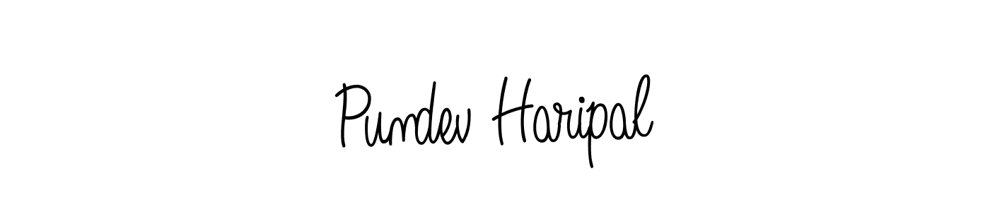 The best way (Angelique-Rose-font-FFP) to make a short signature is to pick only two or three words in your name. The name Pundev Haripal include a total of six letters. For converting this name. Pundev Haripal signature style 5 images and pictures png