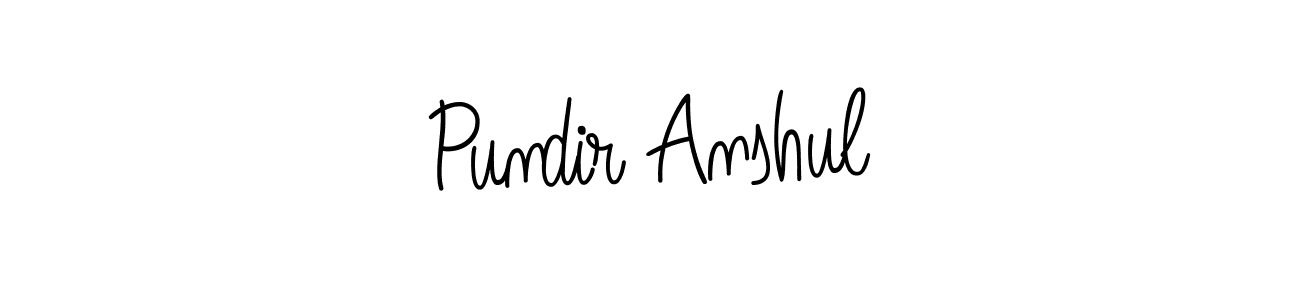 Once you've used our free online signature maker to create your best signature Angelique-Rose-font-FFP style, it's time to enjoy all of the benefits that Pundir Anshul name signing documents. Pundir Anshul signature style 5 images and pictures png