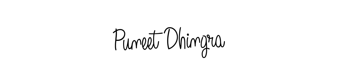 Create a beautiful signature design for name Puneet Dhingra. With this signature (Angelique-Rose-font-FFP) fonts, you can make a handwritten signature for free. Puneet Dhingra signature style 5 images and pictures png