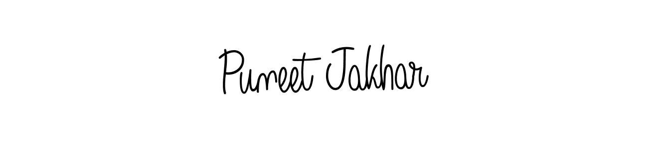 Create a beautiful signature design for name Puneet Jakhar. With this signature (Angelique-Rose-font-FFP) fonts, you can make a handwritten signature for free. Puneet Jakhar signature style 5 images and pictures png