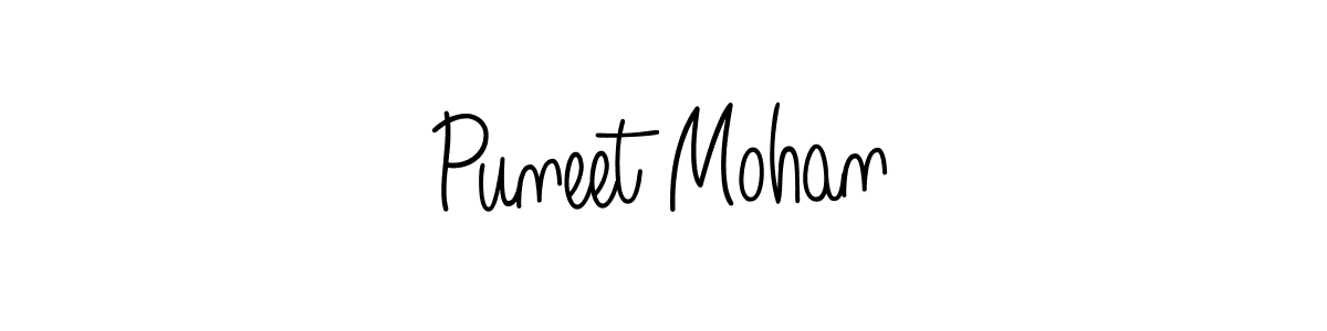 How to make Puneet Mohan signature? Angelique-Rose-font-FFP is a professional autograph style. Create handwritten signature for Puneet Mohan name. Puneet Mohan signature style 5 images and pictures png