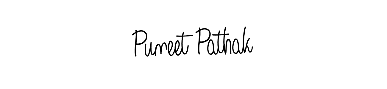 How to make Puneet Pathak name signature. Use Angelique-Rose-font-FFP style for creating short signs online. This is the latest handwritten sign. Puneet Pathak signature style 5 images and pictures png