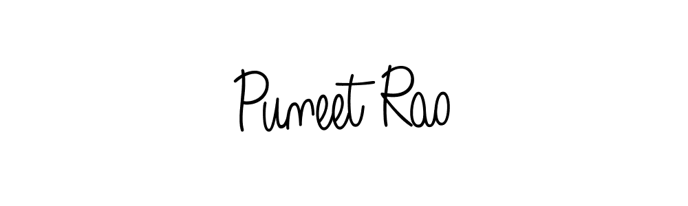 Puneet Rao stylish signature style. Best Handwritten Sign (Angelique-Rose-font-FFP) for my name. Handwritten Signature Collection Ideas for my name Puneet Rao. Puneet Rao signature style 5 images and pictures png