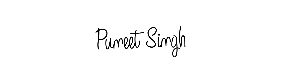 Angelique-Rose-font-FFP is a professional signature style that is perfect for those who want to add a touch of class to their signature. It is also a great choice for those who want to make their signature more unique. Get Puneet Singh name to fancy signature for free. Puneet Singh signature style 5 images and pictures png