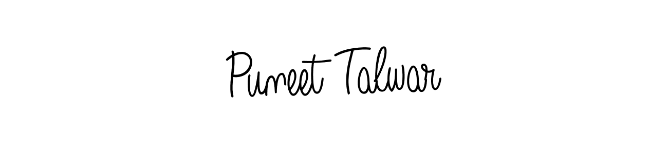 Make a beautiful signature design for name Puneet Talwar. With this signature (Angelique-Rose-font-FFP) style, you can create a handwritten signature for free. Puneet Talwar signature style 5 images and pictures png