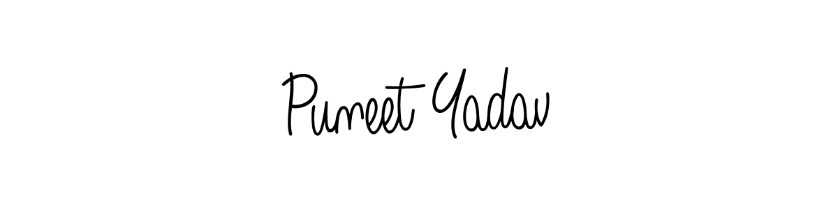 How to make Puneet Yadav signature? Angelique-Rose-font-FFP is a professional autograph style. Create handwritten signature for Puneet Yadav name. Puneet Yadav signature style 5 images and pictures png