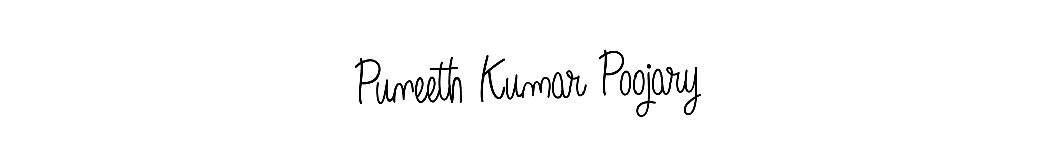 How to Draw Puneeth Kumar Poojary signature style? Angelique-Rose-font-FFP is a latest design signature styles for name Puneeth Kumar Poojary. Puneeth Kumar Poojary signature style 5 images and pictures png