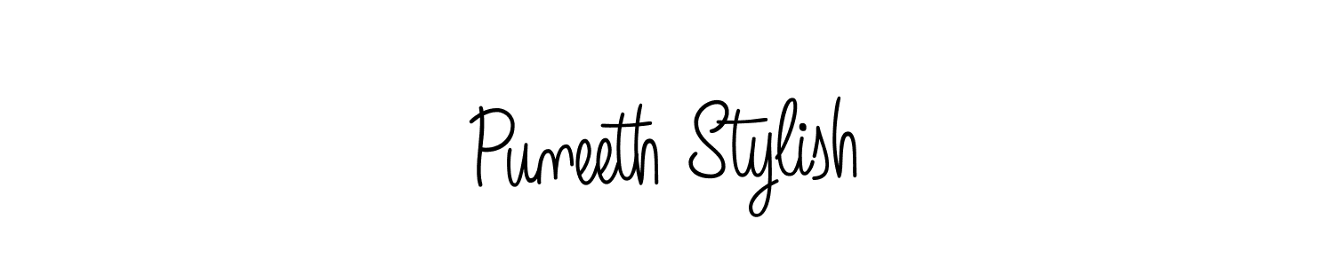 How to make Puneeth Stylish signature? Angelique-Rose-font-FFP is a professional autograph style. Create handwritten signature for Puneeth Stylish name. Puneeth Stylish signature style 5 images and pictures png