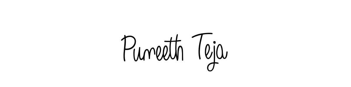 Puneeth Teja stylish signature style. Best Handwritten Sign (Angelique-Rose-font-FFP) for my name. Handwritten Signature Collection Ideas for my name Puneeth Teja. Puneeth Teja signature style 5 images and pictures png