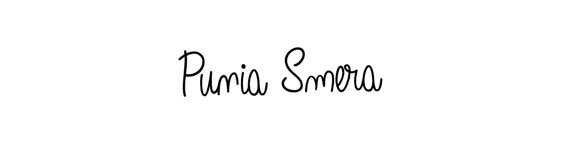 How to Draw Punia Smera signature style? Angelique-Rose-font-FFP is a latest design signature styles for name Punia Smera. Punia Smera signature style 5 images and pictures png