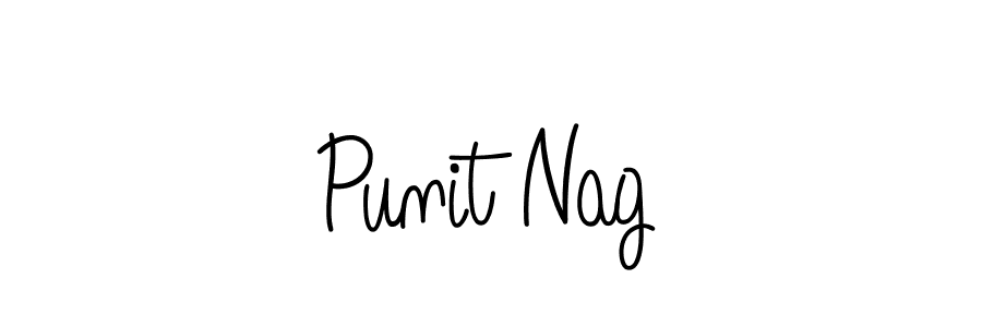 How to Draw Punit Nag signature style? Angelique-Rose-font-FFP is a latest design signature styles for name Punit Nag. Punit Nag signature style 5 images and pictures png