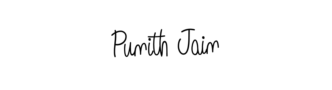 How to Draw Punith Jain signature style? Angelique-Rose-font-FFP is a latest design signature styles for name Punith Jain. Punith Jain signature style 5 images and pictures png