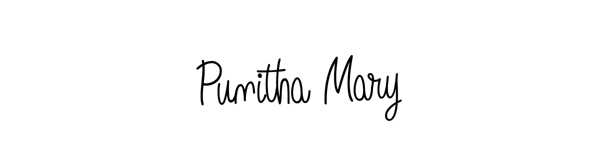 Once you've used our free online signature maker to create your best signature Angelique-Rose-font-FFP style, it's time to enjoy all of the benefits that Punitha Mary name signing documents. Punitha Mary signature style 5 images and pictures png