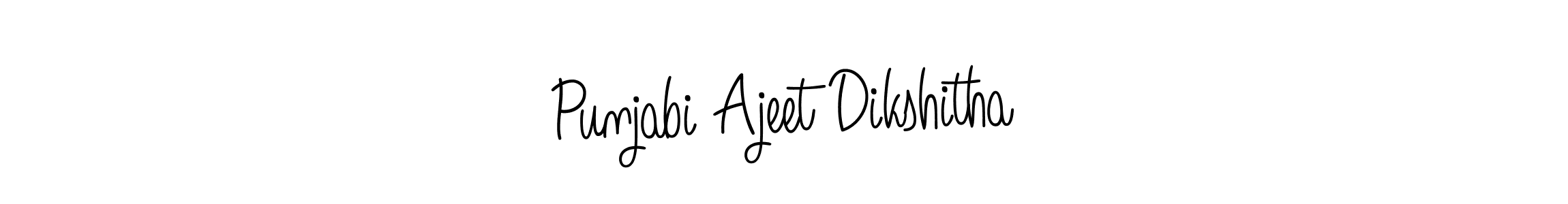 Angelique-Rose-font-FFP is a professional signature style that is perfect for those who want to add a touch of class to their signature. It is also a great choice for those who want to make their signature more unique. Get Punjabi Ajeet Dikshitha name to fancy signature for free. Punjabi Ajeet Dikshitha signature style 5 images and pictures png