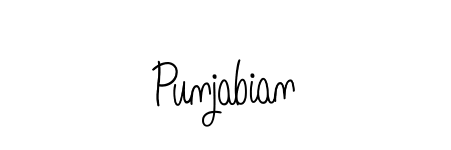 Make a beautiful signature design for name Punjabian. With this signature (Angelique-Rose-font-FFP) style, you can create a handwritten signature for free. Punjabian signature style 5 images and pictures png