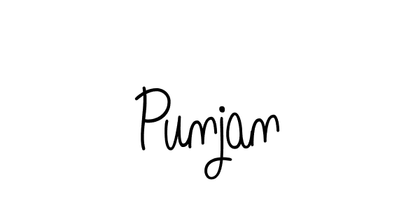 Design your own signature with our free online signature maker. With this signature software, you can create a handwritten (Angelique-Rose-font-FFP) signature for name Punjan. Punjan signature style 5 images and pictures png