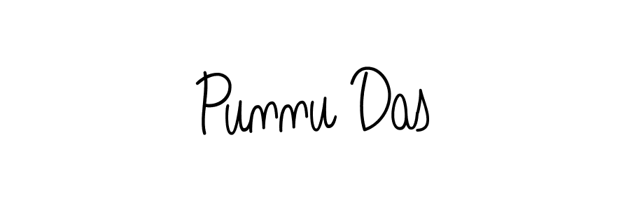 You should practise on your own different ways (Angelique-Rose-font-FFP) to write your name (Punnu Das) in signature. don't let someone else do it for you. Punnu Das signature style 5 images and pictures png