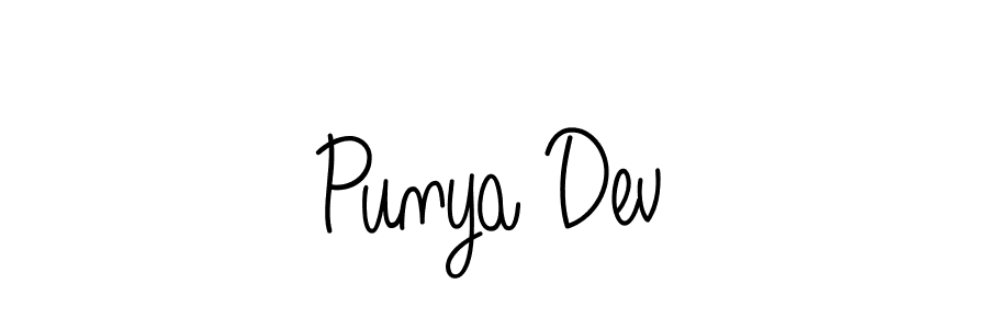 How to make Punya Dev signature? Angelique-Rose-font-FFP is a professional autograph style. Create handwritten signature for Punya Dev name. Punya Dev signature style 5 images and pictures png