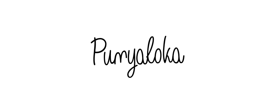 Also we have Punyaloka name is the best signature style. Create professional handwritten signature collection using Angelique-Rose-font-FFP autograph style. Punyaloka signature style 5 images and pictures png