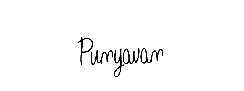 Also we have Punyavan name is the best signature style. Create professional handwritten signature collection using Angelique-Rose-font-FFP autograph style. Punyavan signature style 5 images and pictures png