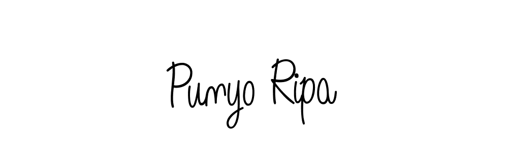 Also we have Punyo Ripa name is the best signature style. Create professional handwritten signature collection using Angelique-Rose-font-FFP autograph style. Punyo Ripa signature style 5 images and pictures png