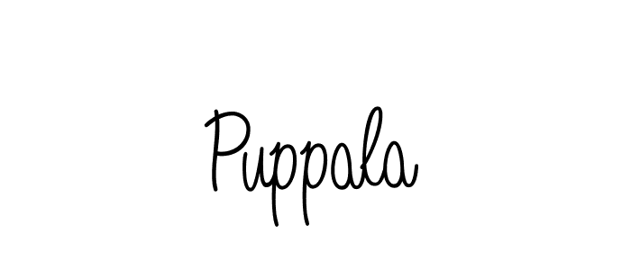 The best way (Angelique-Rose-font-FFP) to make a short signature is to pick only two or three words in your name. The name Puppala include a total of six letters. For converting this name. Puppala signature style 5 images and pictures png