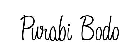The best way (Angelique-Rose-font-FFP) to make a short signature is to pick only two or three words in your name. For converting this name Purabi Bodo. Purabi Bodo signature style 5 images and pictures png