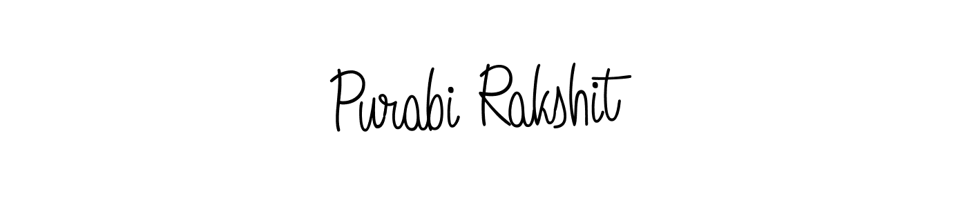 Use a signature maker to create a handwritten signature online. With this signature software, you can design (Angelique-Rose-font-FFP) your own signature for name Purabi Rakshit. Purabi Rakshit signature style 5 images and pictures png