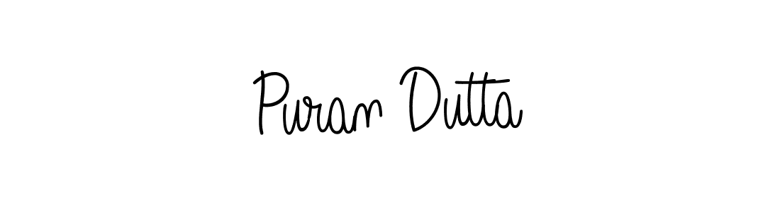 How to Draw Puran Dutta signature style? Angelique-Rose-font-FFP is a latest design signature styles for name Puran Dutta. Puran Dutta signature style 5 images and pictures png