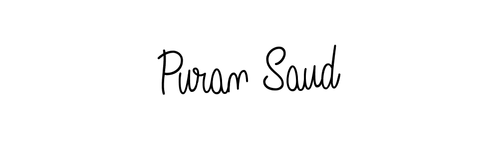 How to make Puran Saud signature? Angelique-Rose-font-FFP is a professional autograph style. Create handwritten signature for Puran Saud name. Puran Saud signature style 5 images and pictures png