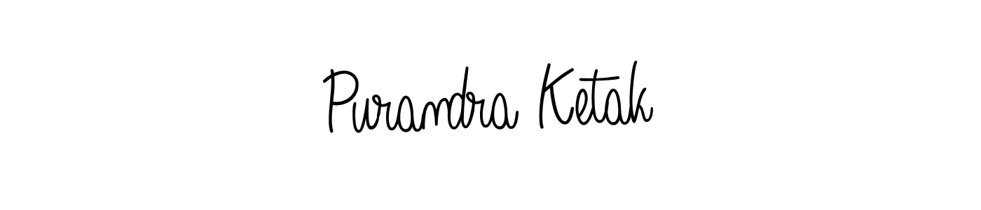 The best way (Angelique-Rose-font-FFP) to make a short signature is to pick only two or three words in your name. The name Purandra Ketak include a total of six letters. For converting this name. Purandra Ketak signature style 5 images and pictures png