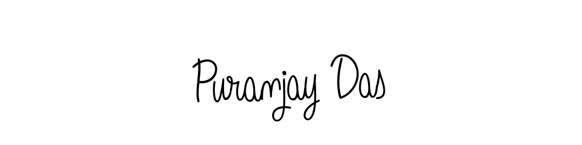 You should practise on your own different ways (Angelique-Rose-font-FFP) to write your name (Puranjay Das) in signature. don't let someone else do it for you. Puranjay Das signature style 5 images and pictures png