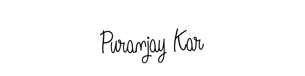 Create a beautiful signature design for name Puranjay Kar. With this signature (Angelique-Rose-font-FFP) fonts, you can make a handwritten signature for free. Puranjay Kar signature style 5 images and pictures png