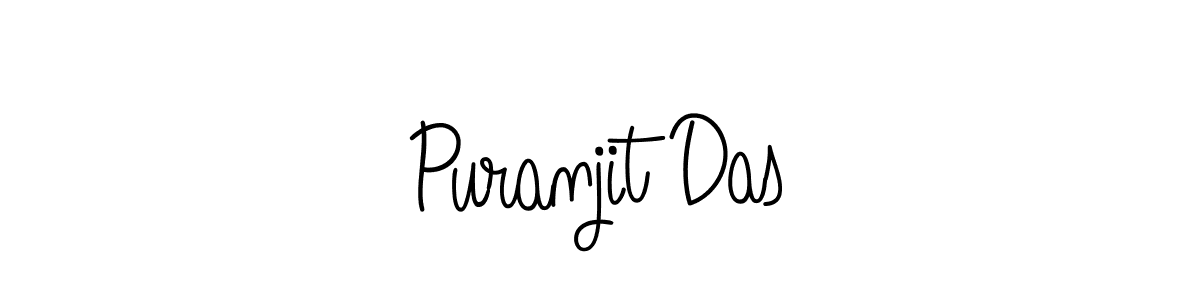 How to make Puranjit Das name signature. Use Angelique-Rose-font-FFP style for creating short signs online. This is the latest handwritten sign. Puranjit Das signature style 5 images and pictures png