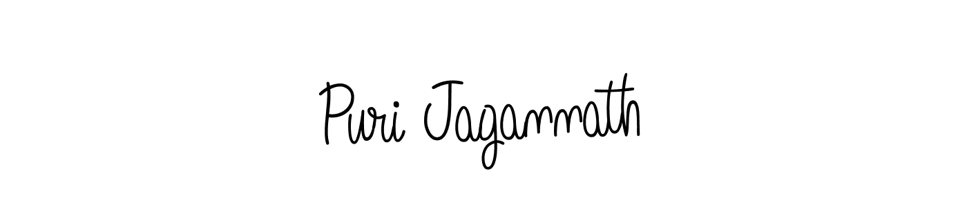 Use a signature maker to create a handwritten signature online. With this signature software, you can design (Angelique-Rose-font-FFP) your own signature for name Puri Jagannath. Puri Jagannath signature style 5 images and pictures png