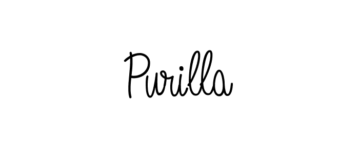 if you are searching for the best signature style for your name Purilla. so please give up your signature search. here we have designed multiple signature styles  using Angelique-Rose-font-FFP. Purilla signature style 5 images and pictures png