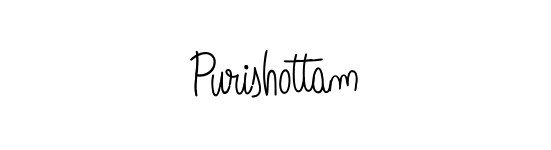 Use a signature maker to create a handwritten signature online. With this signature software, you can design (Angelique-Rose-font-FFP) your own signature for name Purishottam. Purishottam signature style 5 images and pictures png