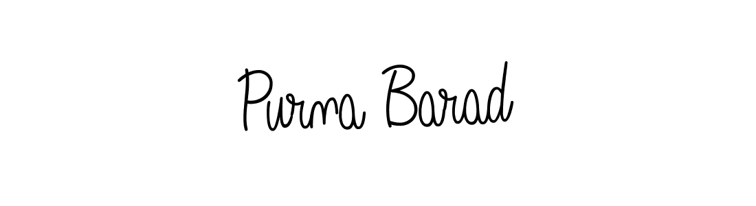 Make a short Purna Barad signature style. Manage your documents anywhere anytime using Angelique-Rose-font-FFP. Create and add eSignatures, submit forms, share and send files easily. Purna Barad signature style 5 images and pictures png