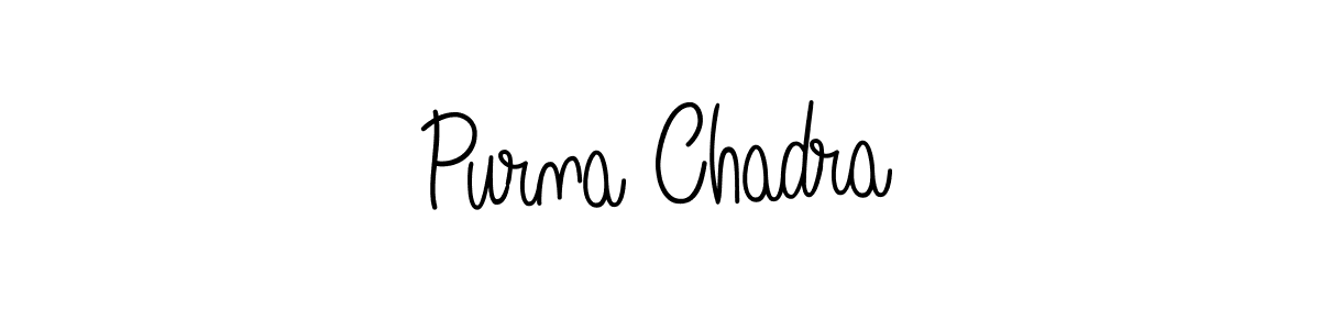 How to Draw Purna Chadra signature style? Angelique-Rose-font-FFP is a latest design signature styles for name Purna Chadra. Purna Chadra signature style 5 images and pictures png