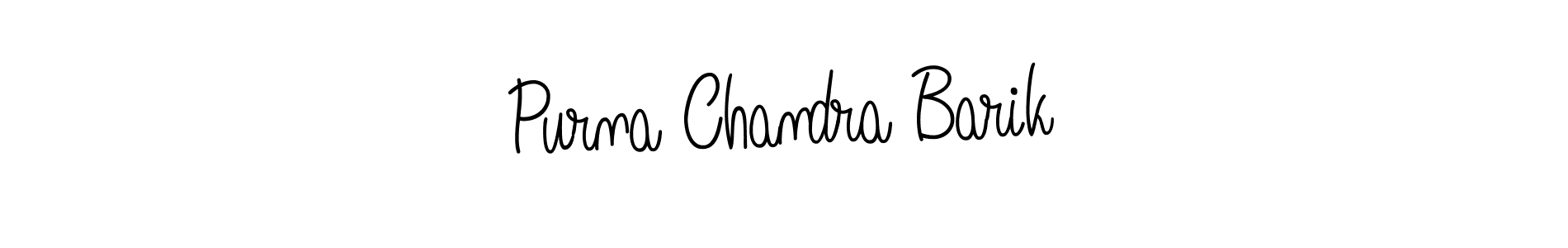 Design your own signature with our free online signature maker. With this signature software, you can create a handwritten (Angelique-Rose-font-FFP) signature for name Purna Chandra Barik. Purna Chandra Barik signature style 5 images and pictures png