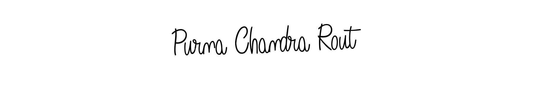 Make a beautiful signature design for name Purna Chandra Rout. With this signature (Angelique-Rose-font-FFP) style, you can create a handwritten signature for free. Purna Chandra Rout signature style 5 images and pictures png